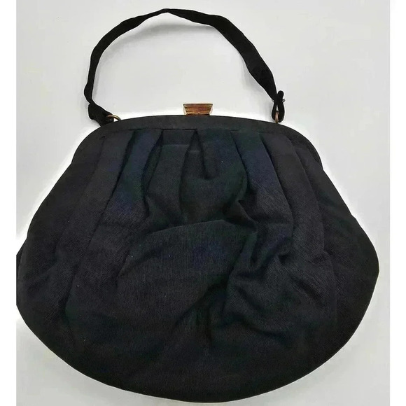 Morris Moskowitz Handbags - Vintage MM Morris Moskowitz Black Clutch